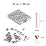 148pcs Diy Magnetic Building Blocks Construction Set Puzzle Stacking Game Sculpture Desk Toys Brain Training And Learning - 5