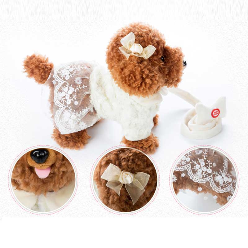 Interactive Soundcontrolled Robot Dog Toy Electronic Plush Pet With 72 Songs Walking Leash Teddy For Kids Birthday Gifts - 9