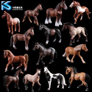 Simulated Animal Horse Model Solid Emulation Action Figure Learning Educational Kids Toys For Boys Children Black - 2