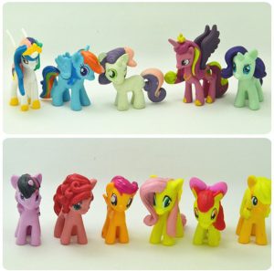 12 Pcs Set 3-5cm My Little Pony Pvc Rainbow Horse Cute Action Toy Figures Dolls For Girl Birthday Christmas Gift - 2