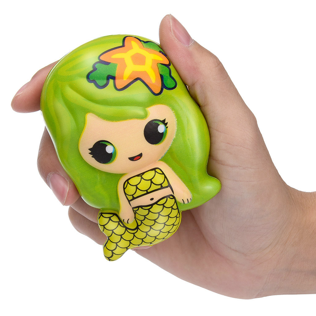 Kawaii Mermaid Squishy Toy Slow Rising Cream Scented Stress Relief Antistress Decorative Gift Item - 32