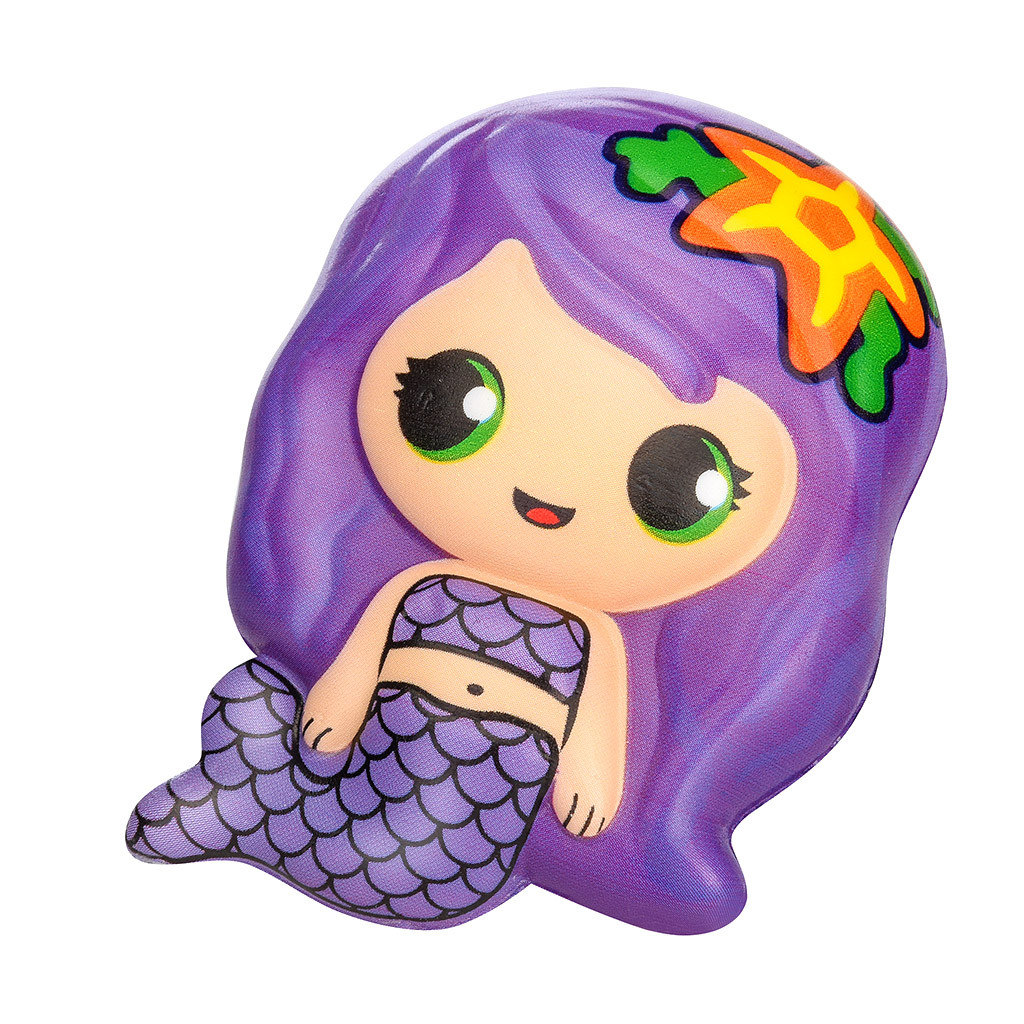 Kawaii Mermaid Squishy Toy Slow Rising Cream Scented Stress Relief Antistress Decorative Gift Item - 17