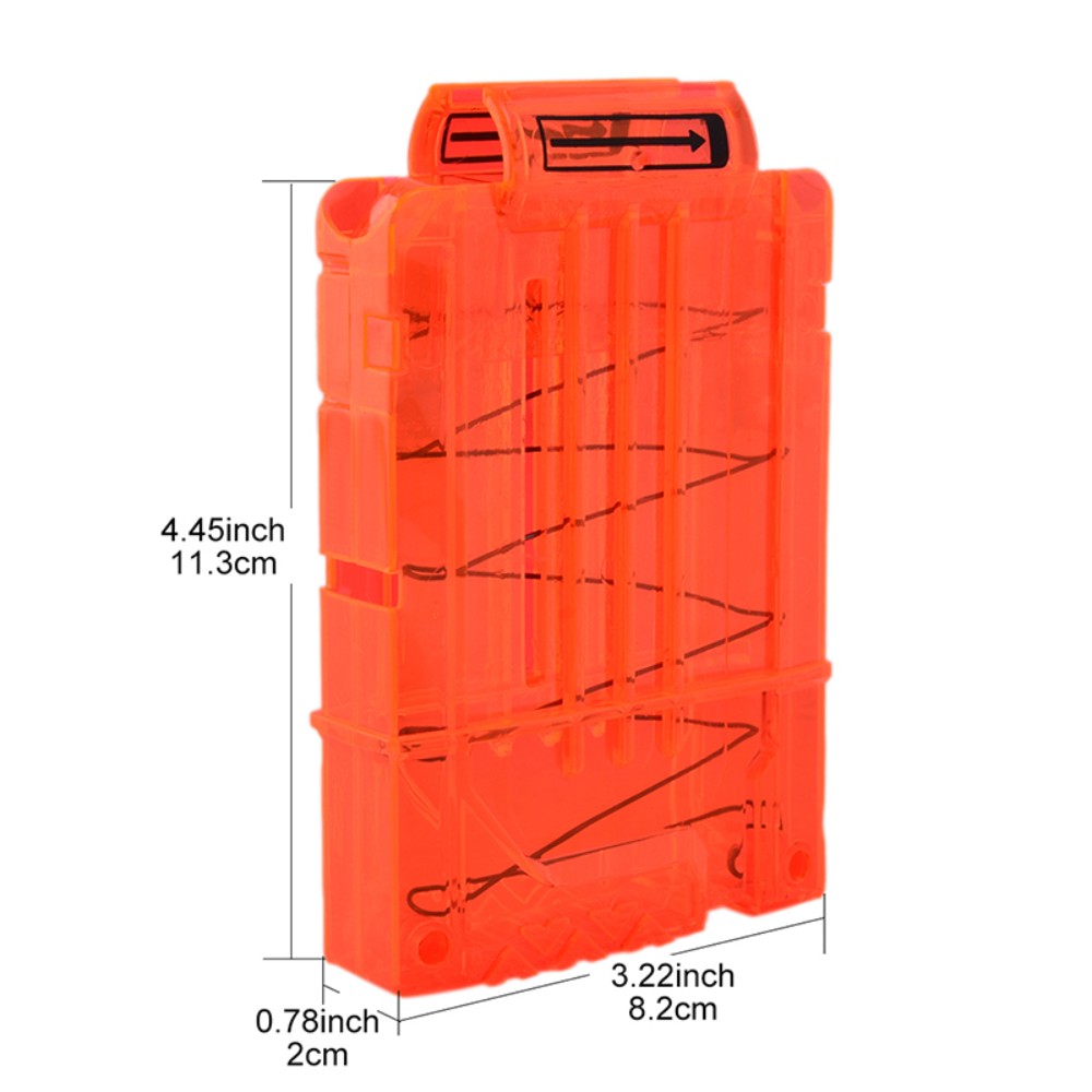 Nerf Compatible 522 Round Dart Magazine Reload Clip Soft Bullet Blaster Toy Ammo Replacement - 10