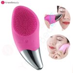 Mini Electric Facial Cleansing Brush Silicone Sonic Face Cleaner Deep Pore Cleaning Skin Massager Device - 2