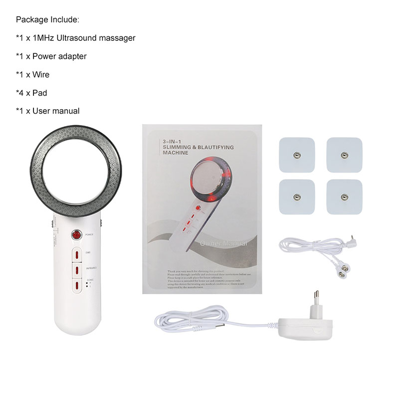 Ems Ultrasound Cavitation Body Slimming Massager Weight Loss Anticellulite Fat Burner Galvanic Infrared Wave Therapy Device - 6