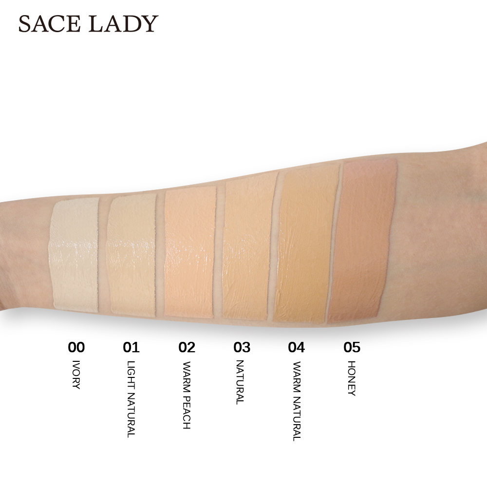 Sace Lady Full Cover 8 Colors Liquid Concealer Makeup 6ml Eye Dark Circles Cream Face Corrector Waterproof Make Up Base Cosmetic - 4