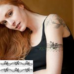 Waterproof Temporary Tattoo Sticker Tribal Totem Band Fake Tatto Personality Flash Tatoo Waist Arm Foot For Girl Women Men - 7