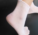 100pairs White Color Socks Disposable One Time Try On