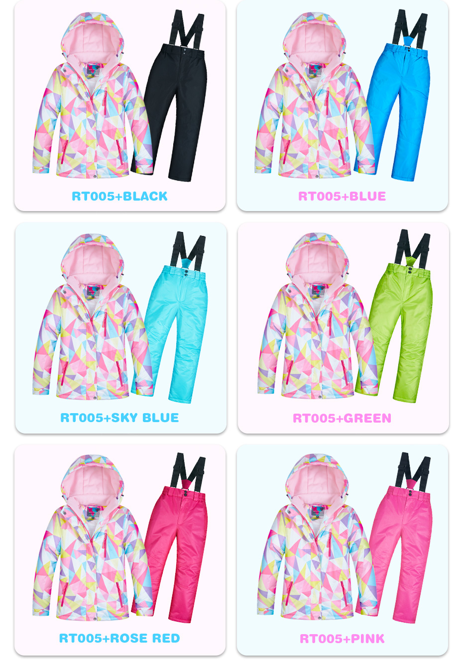 Childrens Waterproof Ski Suit Warm Durable Snow Jacket Pants For Boys And Girls Ideal For Skiing Snowboarding - 18