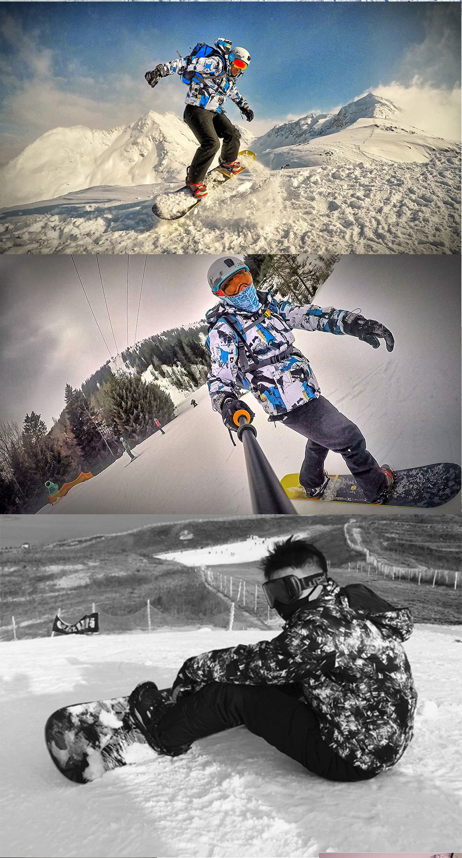 Mens Insulated Ski Jacket And Pants Suit Waterproof Windproof For Winter Outdoor Snow Sports - 6