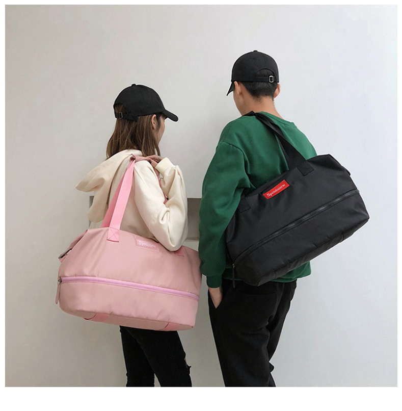 Womens Yoga Gym Fitness Bag With Dry Wet Separation Shoe Compartment Shoulder Strap Travel Duffle Bag Xa965wd - 4
