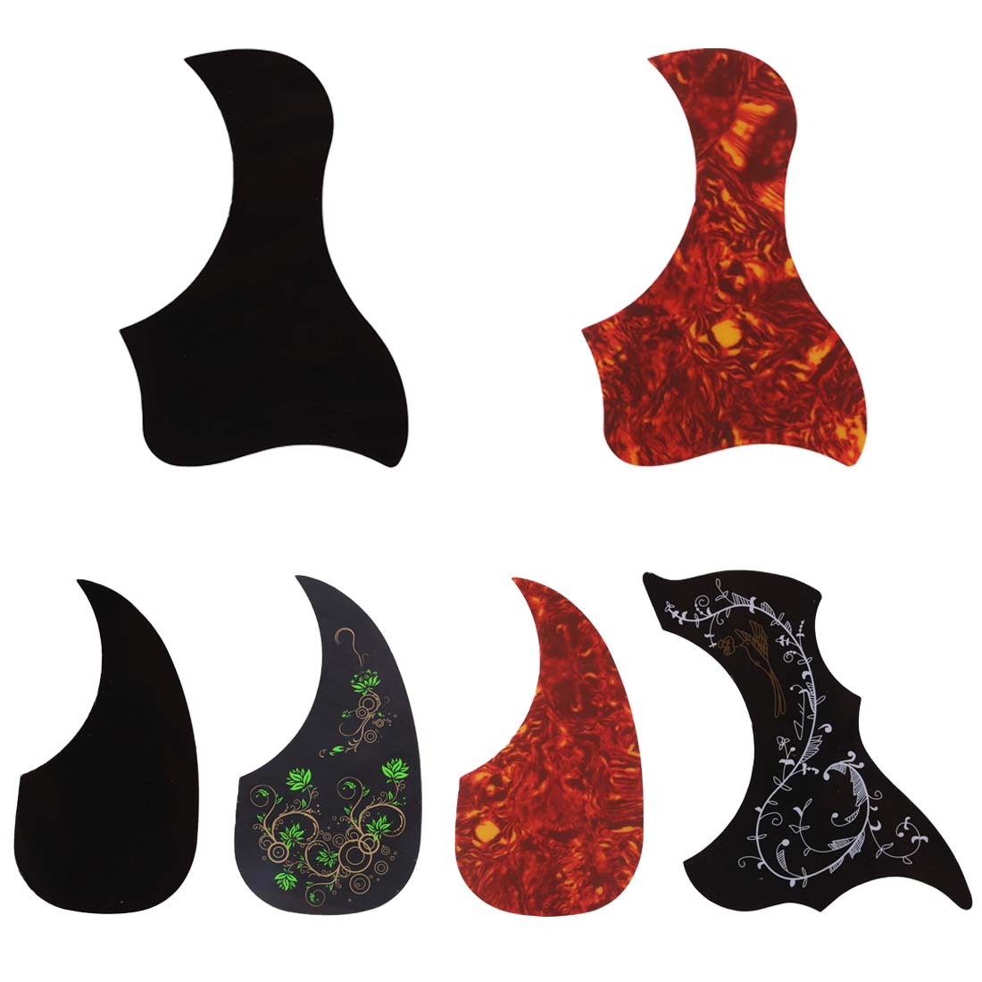 1 Pc Professional Acoustic Guitar Pickguard Selfadhesive Folk Guitar Sticker Accessory For Sound Protection - 2