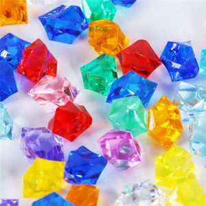 50pcs 14x11mm 22 Colors Acrylic Crystal Diamond Pawn Irregular Stone Game Pieces For Board Games Accessories