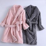 Autumn Winter Kids Sleepwear Robe Flannel Warm Bathrobe For Girls 4-18 Years Teenagers Children Pajamas Boys