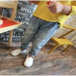 Fashion Broken Hole Kids Jeans For Girls Boys Spring Summer Casual Loose Ripped Children - 2