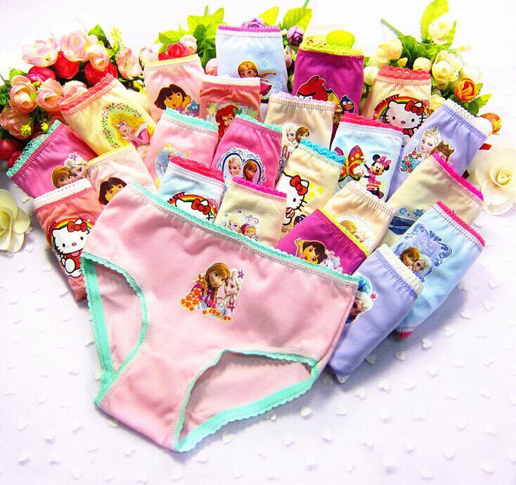 12pack Comfortable Girls Briefs Kids Underwear Age 212 Soft Durable Panties Lot - 1