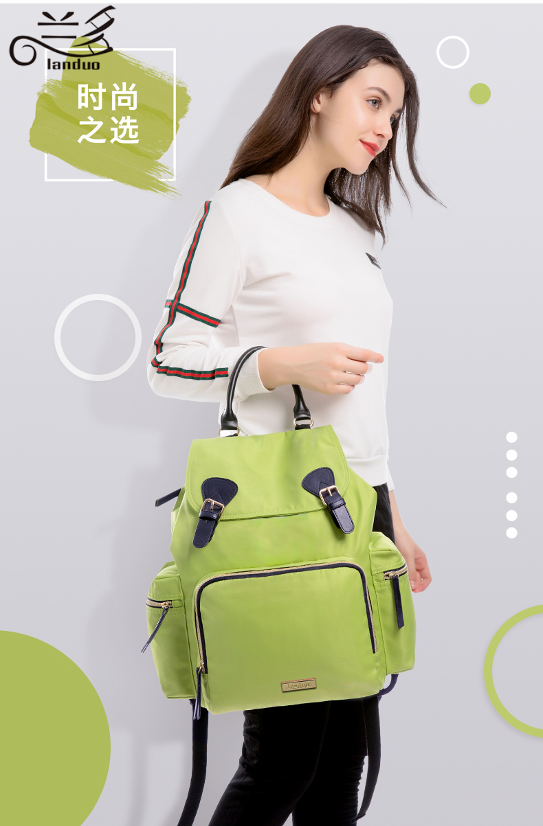 Large Capacity Mommy Diaper Travel Backpack With Antiloss Zipper Authentic Land Baby Nursing Bag Mpbj01 - 40