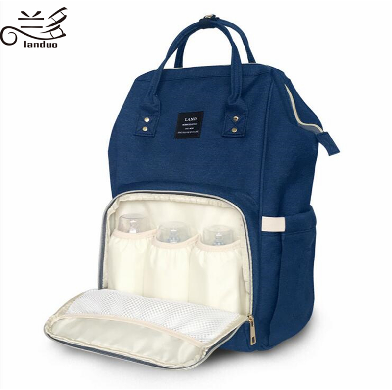 Large Capacity Mommy Diaper Travel Backpack With Antiloss Zipper Authentic Land Baby Nursing Bag Mpbj01 - 15