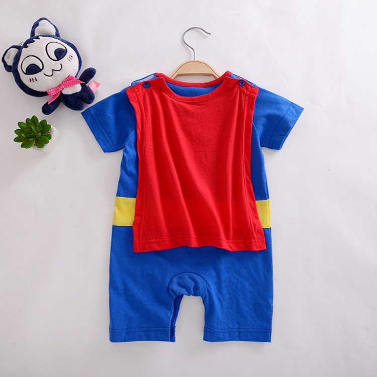 Superman Long Sleeve Baby Boy Romper Halloweenchristmas Costume Springautumn Clothing - 32