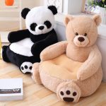 Cartoon Kids Plush Seats Sofa Comfortable Pp Cotton Animal Bear Panda Baby Portable Chair Gifts For Children