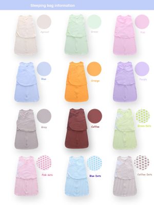 Miracle Baby 66cm 100% Cotton Sleeping Bag Infant Sleepsacks Newborn Swaddle Wrap Anti Tipi Quilt 0-6 Months - 2