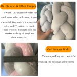 1m 2 M 3m Length Nordic Knot Newborn Bumper Crib Protector Knotted Braid Pillow Pure Woven Plush Baby Room Decoration - 3