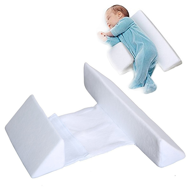 Newborn Baby Antirollover Side Sleeping Pillow Infant Positioning Triangle For Head Shaping 06 Months Safety Support - 5