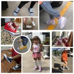 Kids Shoes For Girl Baby Sneakers Spring Fashion High Toe Canvas Toddler Boy Children Classical Girls - 5