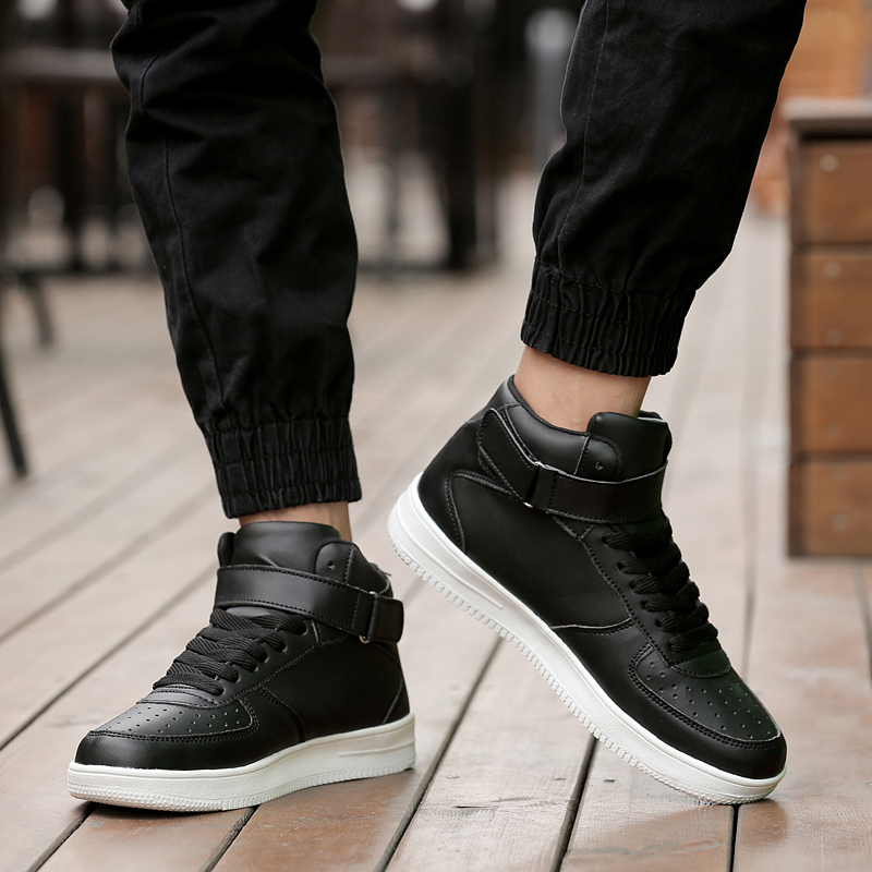 Mens High Top Sneakers Nonslip Casual Walking Shoes For Autumn Winter Zapatillas - 7