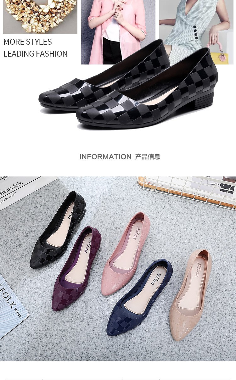 Womens Autumn Comfortable Wedge Sandals Pointed Work Shoes Casual Home Platform Solid Color Full Rubber Sole - 7