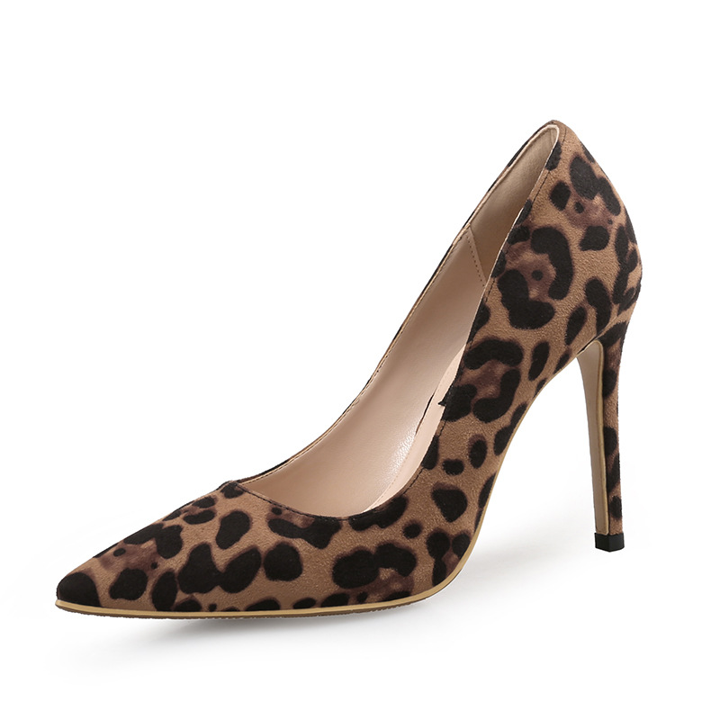 Elegant Autumn Womens Leopard Print High Heels 610cm Sexy Office Pumps Pointed Toe Luxury Single Shoes - 6