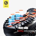 Modyf Men's Steel Toe Work Safety Shoes Lightweight Breathable Anti-smashing Anti-puncture Non-slip Reflective Casual Sneaker - 5
