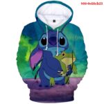 Disney 3d Stitch Printed Hoodie For Men Women Kids Casual Streetwear - 2