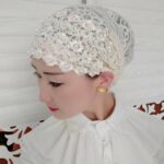 Womens Summer Lace Beaded Turban Fashionable Wrap Headscarf Hair Cover Cap - 6