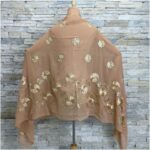 Sequin Embroidered Chiffon Hijab Medium Size Ramadan Dubai Fashion - 3