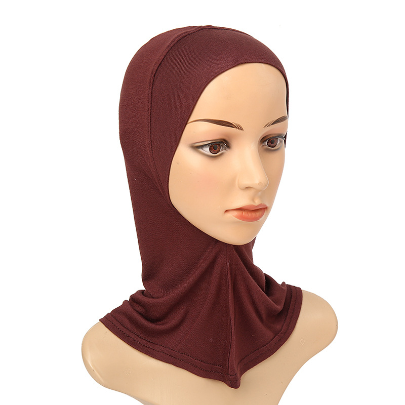 Islamic Full Cover Cotton Hijab Womens Under Scarf Turban Bonnet Cap - 11