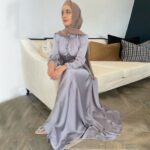 Muslim Womens Abaya Kaftan Maxi Dress Dubai Fashion Hijab Robe - 3