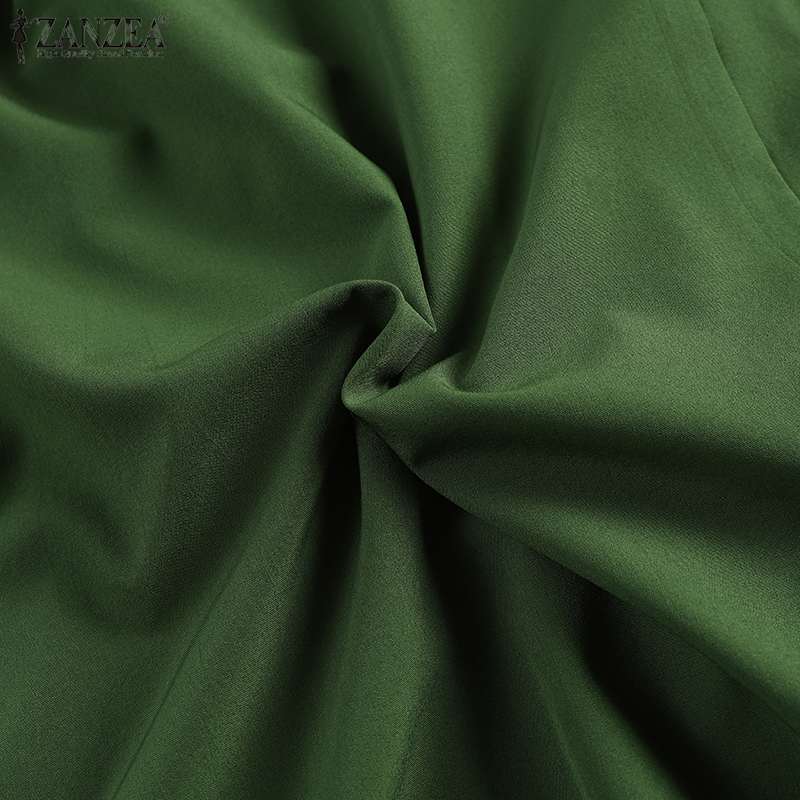 Zanzea Elegant Long Sleeve Muslim Blouse Vintage Islamic Hijab Fashion - 30