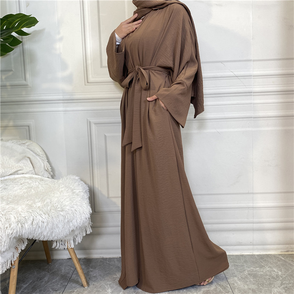 Luxury Womens 2piece Muslim Abaya Kaftan Dubai Moroccan Kimono Style - 37