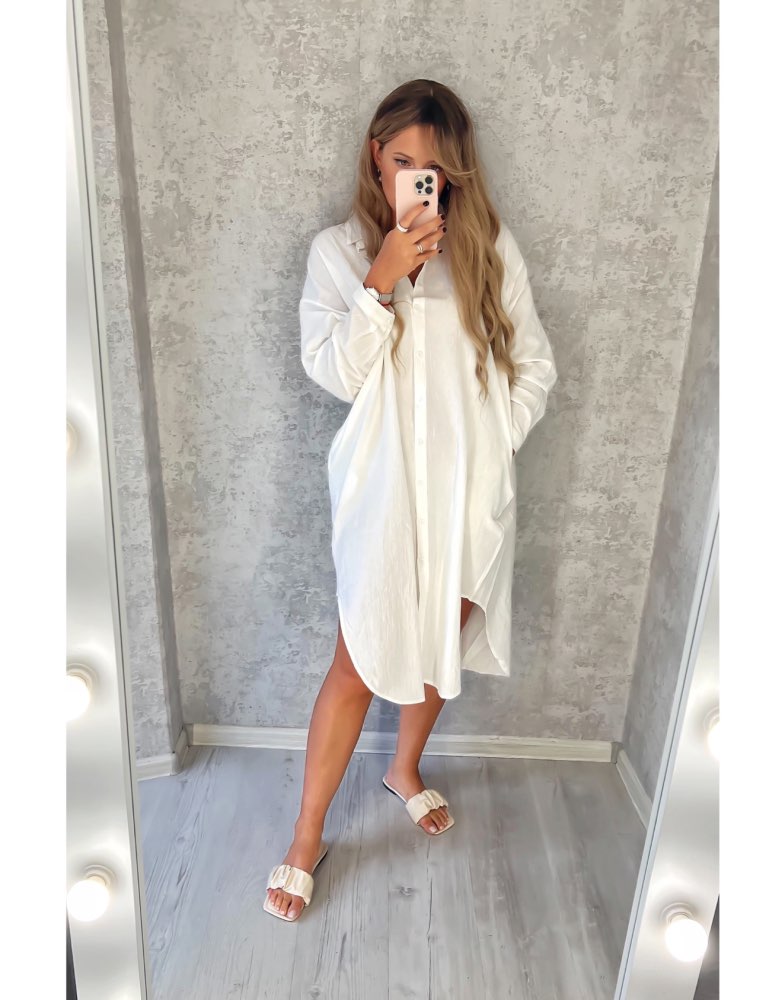 Oversized Cotton Vintage Summer Dress For Women In Pink Sizes S2xl - 41