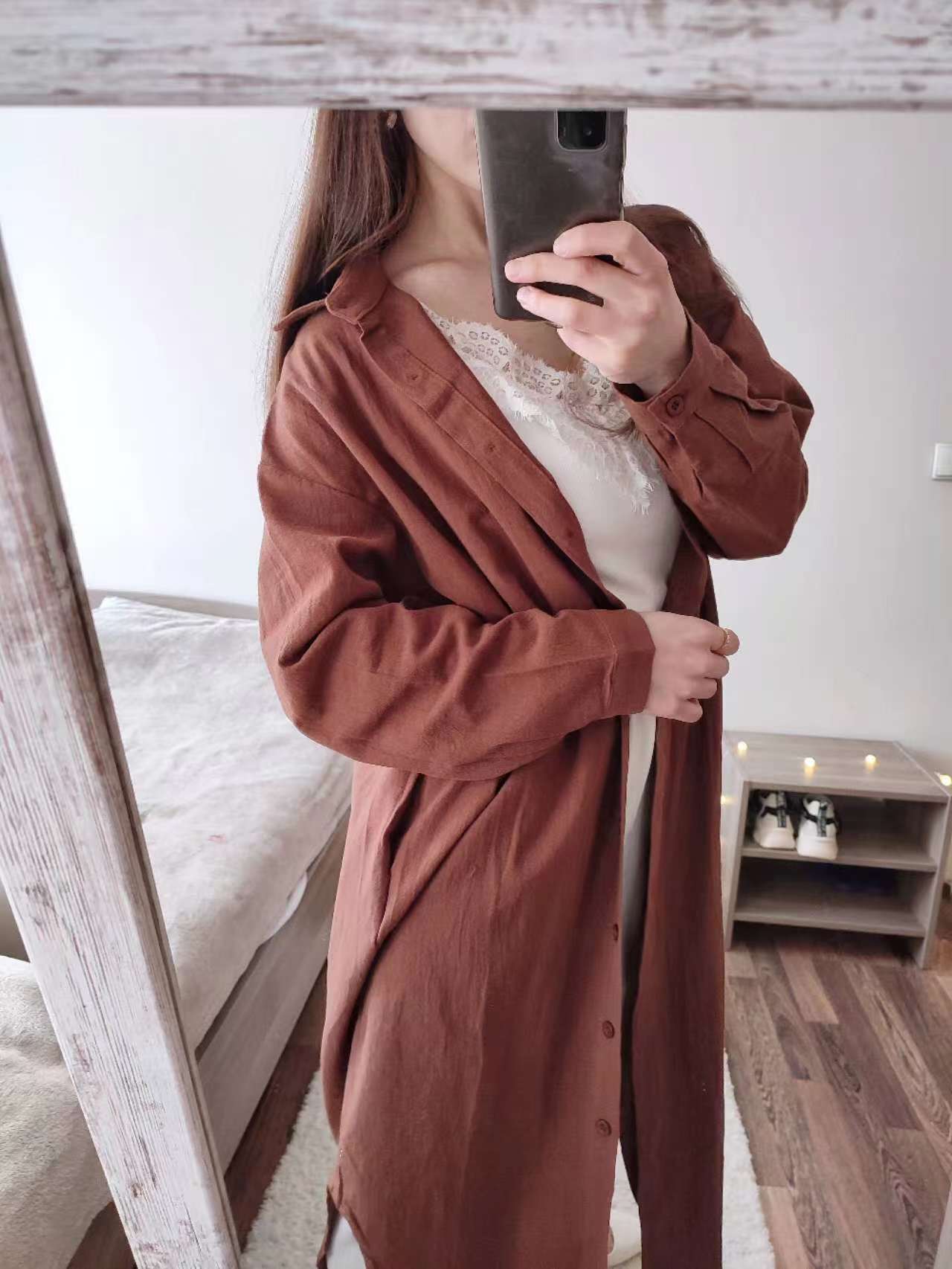 Oversized Cotton Vintage Summer Dress For Women In Pink Sizes S2xl - 65