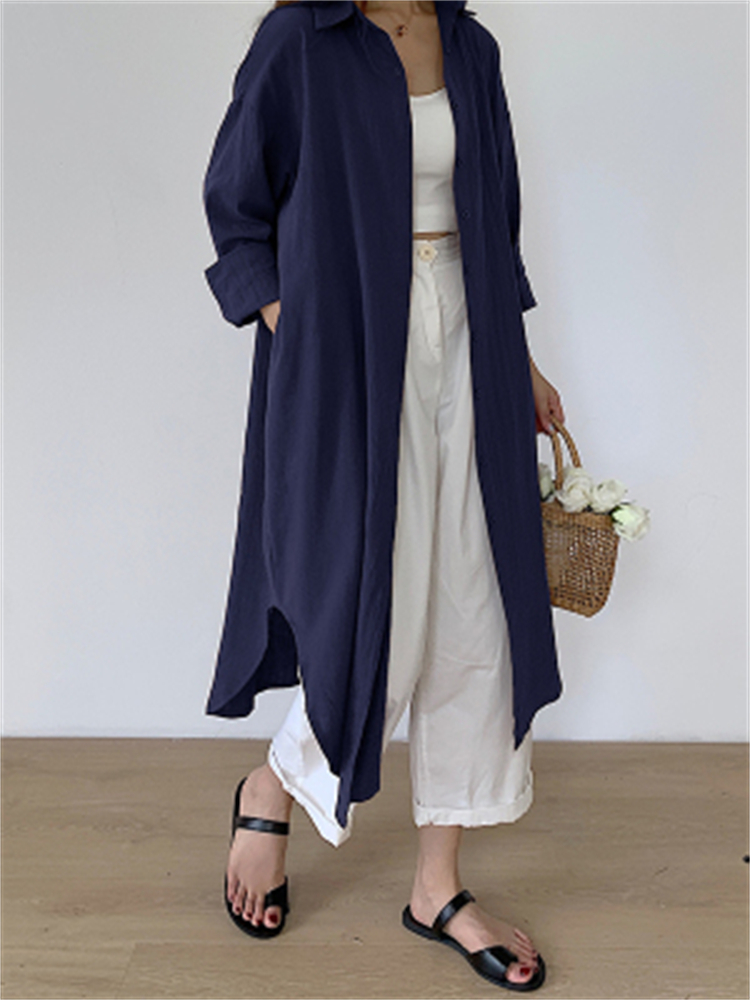 Oversized Cotton Vintage Summer Dress For Women In Pink Sizes S2xl - 207