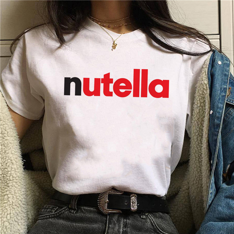 Nutella Graphic Tshirt Kawaii Harajuku Style Womens Cute Cartoon Top - 20