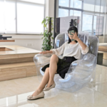 Modern Nordic Style Single Inflatable Sofa Armchair With - 6