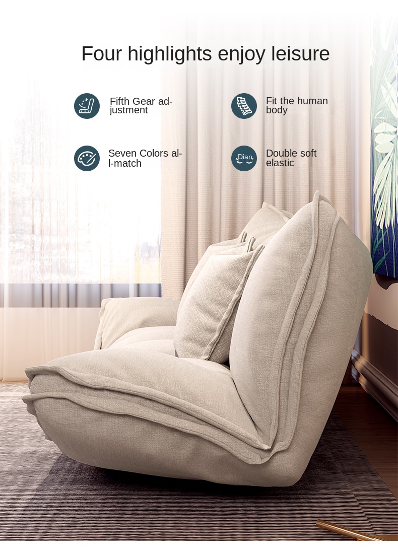 Ergonomic Vintage Convertible Sofa Bed Sleeper Chair For Adults Tatami Home Furniture - 45