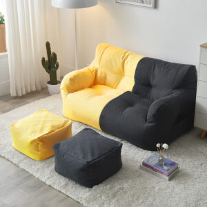 Double Bean Bag Sofa Stretch Comfort Tatami For Living Room Bedroom - 1