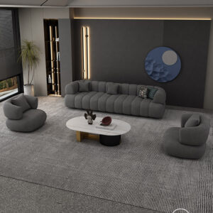 Vintage Designer 3seater Xxl Minimalist Sofa Unique Home Furniture - 1