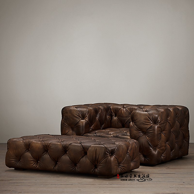 European Luxury 3seater Xxl Leather Sofa Soft Vintage Minimalist Couch - 30