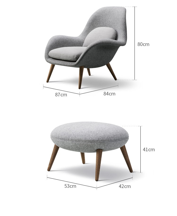 Comfortable Nordic Single Sofa Chair For Living Room - 20