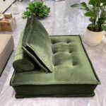 Modern Nordic Style Single Sofa Scratchresistant Sponge Foam Floor Couch - 2